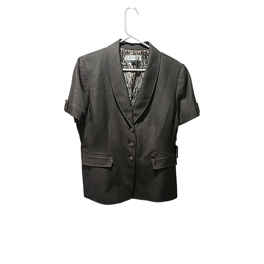 Tahari Short Sleeve Women's Jacket 14 Berkshire Beauty